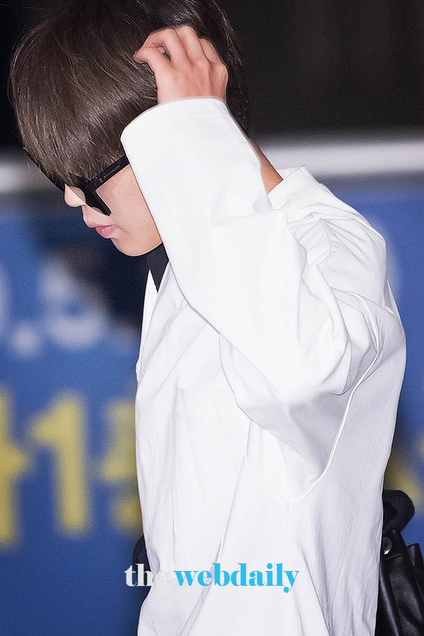 방탄소년단(BTS) 지민, 인천국제공항 출국 현장