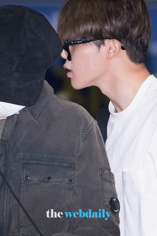 방탄소년단(BTS) 지민, 인천국제공항 출국 현장