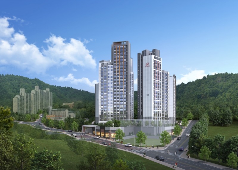 힐스테이트 비산 파크뷰 투시도.(사진=현대건설)
