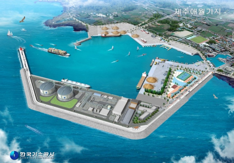 한국가스공사 제주 LNG 기지 조감도.(사진=한국가스공사)