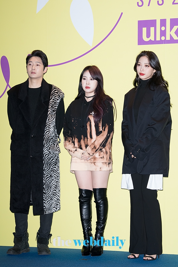 데이비드오-박지민-류원, 2020 S/S 패션위크 얼킨(ul:kin) 컬렉션(사진: 최수영기자)