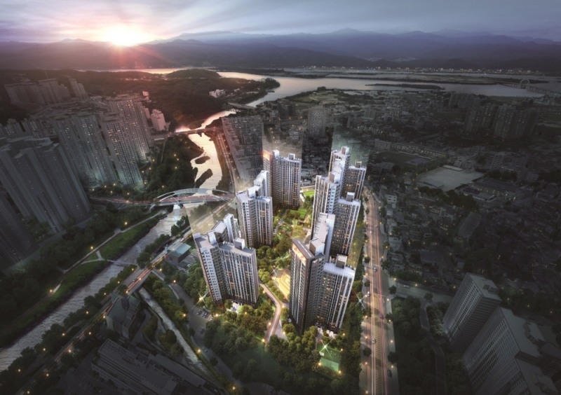 춘천 롯데캐슬 위너클래스 광역조감도.(사진=롯데건설)