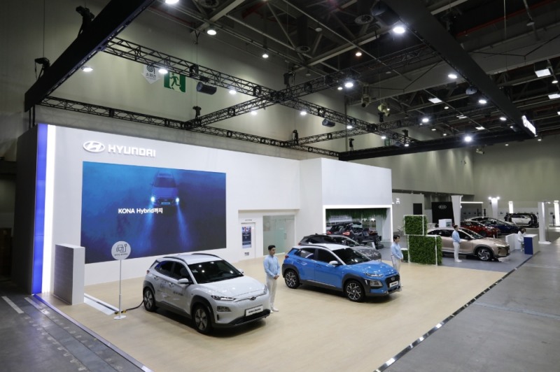 '제3회 대구 국제 미래자동차 엑스포'에 참가한 현대자동차 전시장 전경.(사진=현대자동차)