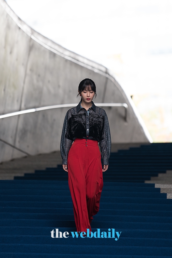 조현영, 2020 S/S 패션위크 '라이(LIE)' 컬렉션(사진: 최수영기자)