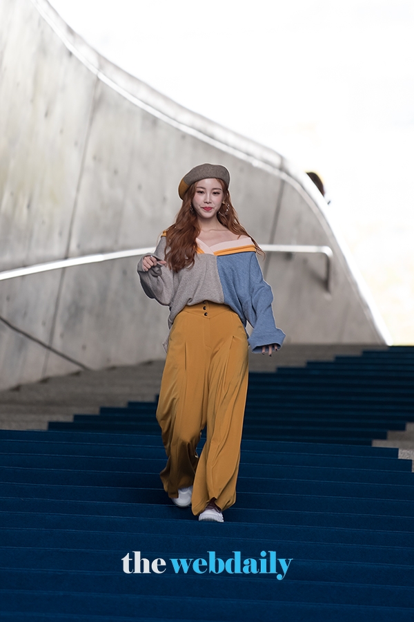 전효성, 2020 S/S 패션위크 '라이(LIE)' 컬렉션(사진: 최수영기자)