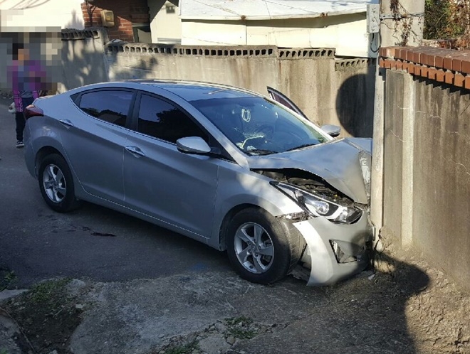 사고차량.(사진제공=부산경찰청)