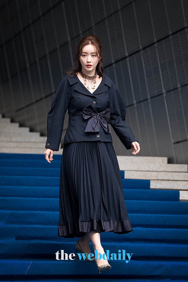 홍수아, 2020 S/S 패션위크 ' 미스지 ' 컬렉션(사진: 최수영기자)
