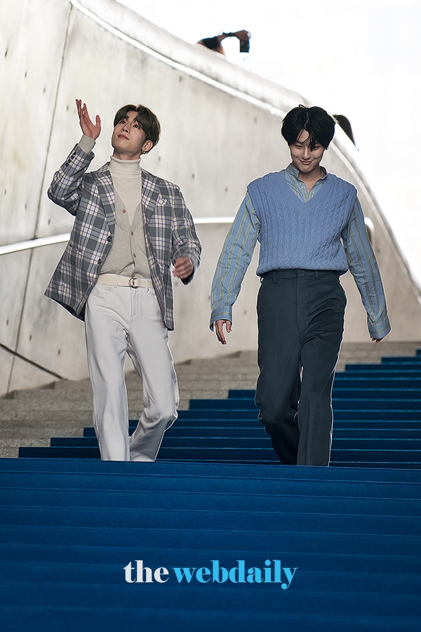 X1(엑스원) 한승우, 2020 S/S 패션위크 ' 엘엘이이 ' 컬렉션(사진: 최수영기자)
