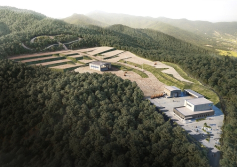 두산인프라코어가 23일 충남 보령에 건설기계 성능 시험과 내구성 검증을 위한 시험장을 준공했다. 사진=두산인프라코어