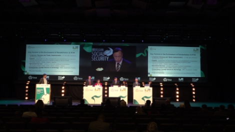 근로복지공단은 지난 17일 벨기에 브뤼셀에서 개최된 ISSA(국제사회보장협회) 세계사회보장포럼에서 산재노동자를 위한 불평등 해소와 회복탄력성 강화(Reducing inequalities, building resilience for injured workers)를 주제로 한국사례를 발표했다. 사진=근로복지공단