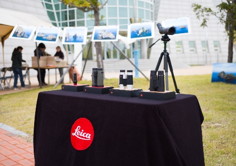 '역사가 있는 풍경' 프로젝트전 내 라이카 카메라 부스 전경. 사진=라이카 카메라