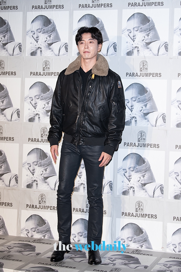 김재욱, '파라점퍼스(PARAJUMPERS)' 19FW 시즌 포토콜 행사 현장 (사진: 최수영기자)
