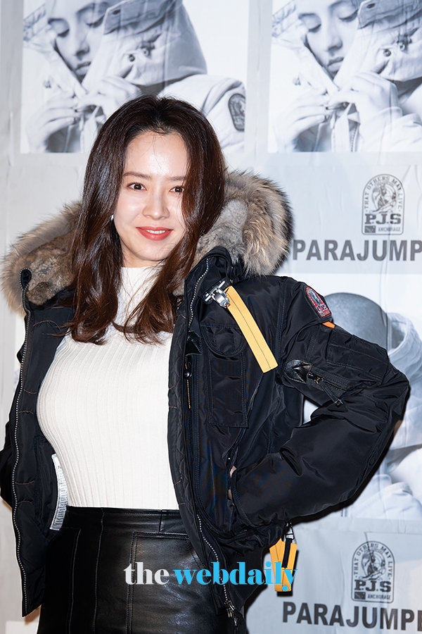 송지효, '파라점퍼스(PARAJUMPERS)' 19FW 시즌 포토콜 행사 현장 (사진: 최수영기자)