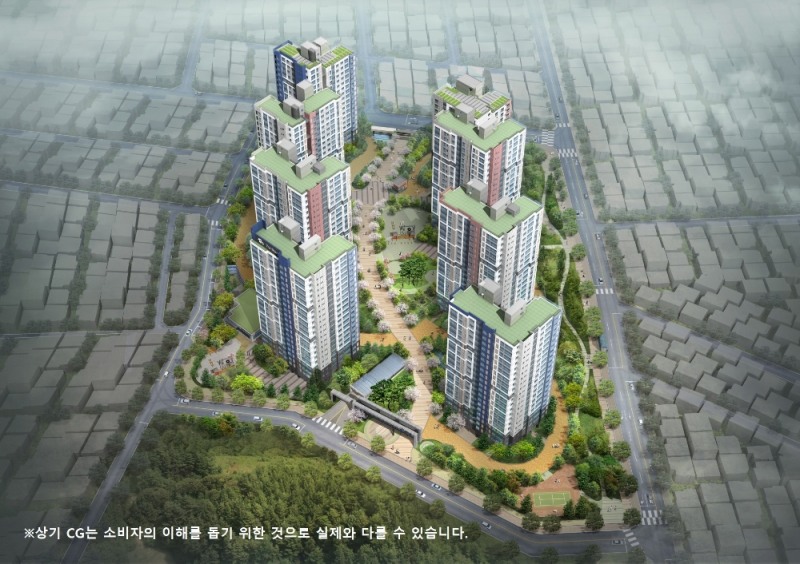 광교산 더샵 퍼스트파크 조감도.(사진=포스코건설)