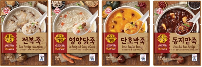 오뚜기 ‘오즈키친 파우치죽’ 4종 출시
