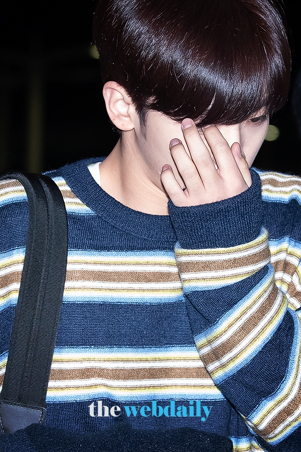 X1(엑스원) 김요한, 인천국제공항 출국 현장