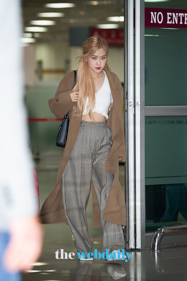 BLACKPINK(블랙핑크) 로제, 김포국제공항 입국 현장(사진:최수영기자)