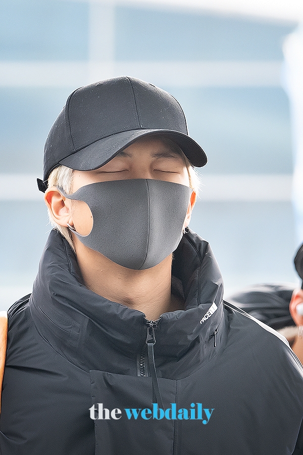 방탄소년단(BTS) RM, 인천국제공항 출국 현장 (사진:최수영기자)