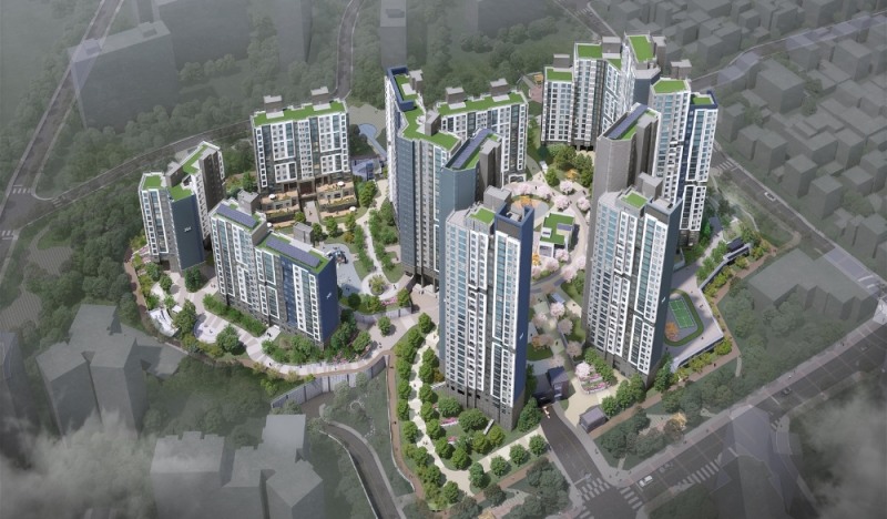 신길 더샵 프레스티지 조감도.(사진=포스코건설)