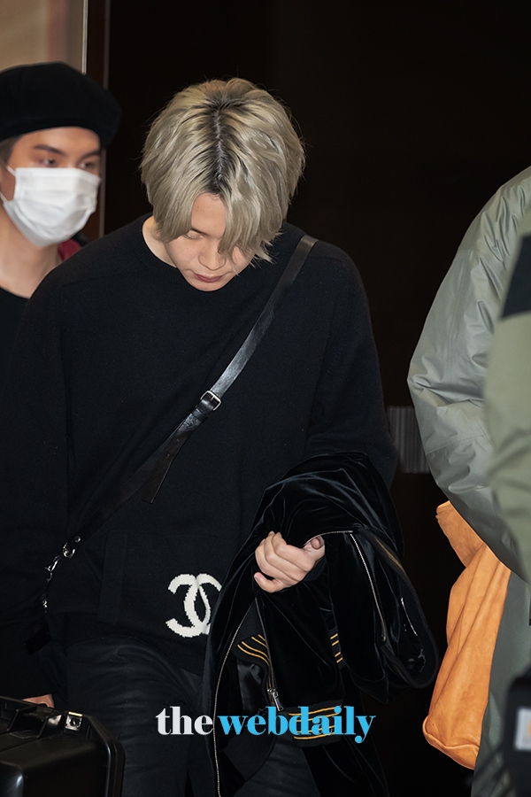 방탄소년단(BTS) 지민, 김포국제공항 전용기 청사 입국 현장 (사진:최수영기자)