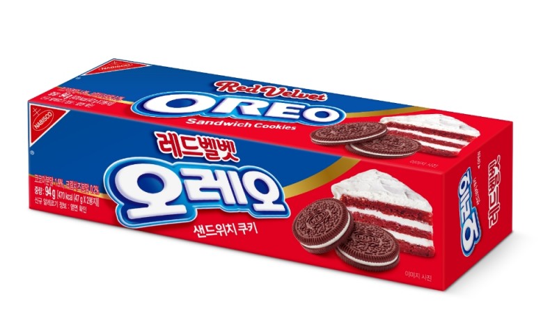 동서식품, '오레오 샌드위치쿠키 레드벨벳' 정식 출시