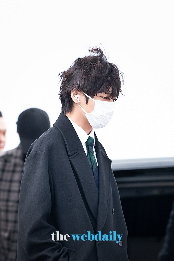 방탄소년단(BTS) 뷔, 인천국제공항 출국 현장 (사진:최수영기자)