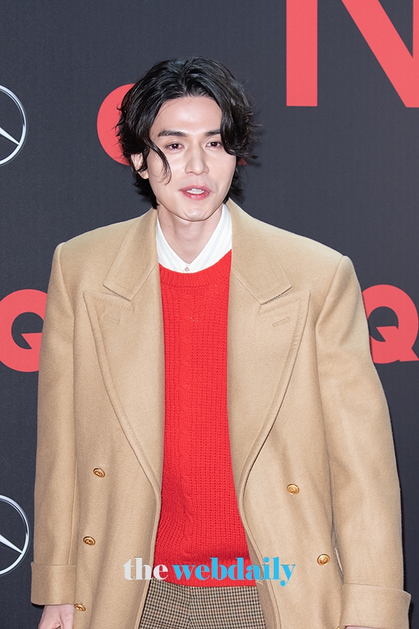 이동욱, '2019 지큐 나이트' 기념 포토월 행사 현장 (사진:최수영기자)