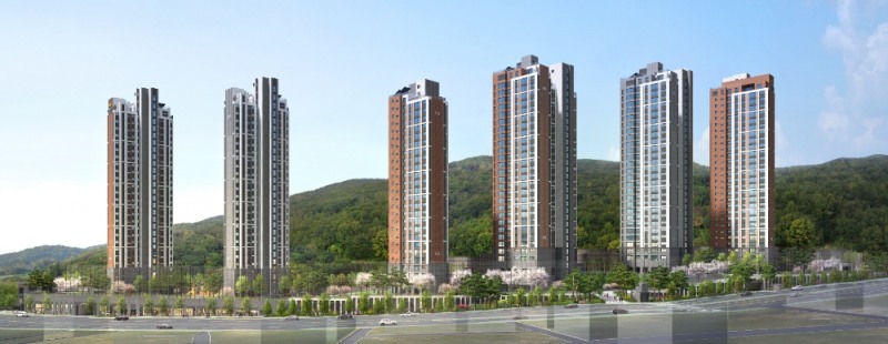 e편한세상 홍제 가든플라츠 투시도.(사진=대림산업)