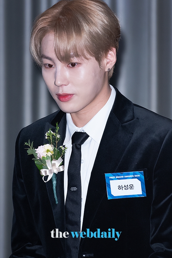 하성운, ‘2020 대한민국 퍼스트브랜드 대상’ 시상식 포토월 행사 현장 (사진: 최수영기자)
