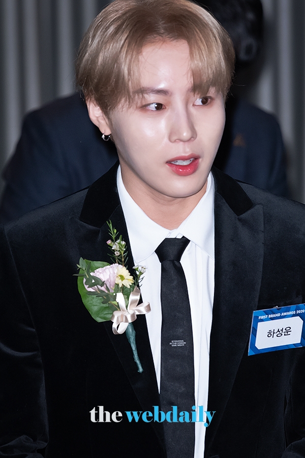 하성운, ‘2020 대한민국 퍼스트브랜드 대상’ 시상식 포토월 행사 현장 (사진: 최수영기자)