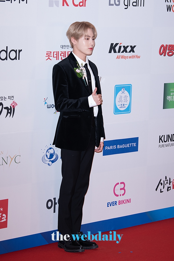 하성운, ‘2020 대한민국 퍼스트브랜드 대상’ 시상식 포토월 행사 현장 (사진: 최수영기자)