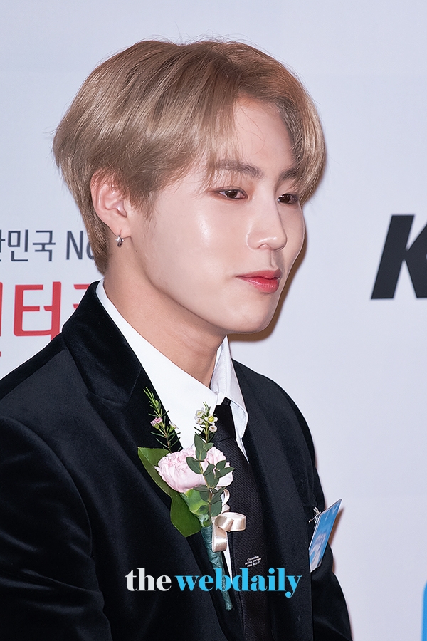 하성운, ‘2020 대한민국 퍼스트브랜드 대상’ 시상식 포토월 행사 현장 (사진: 최수영기자)
