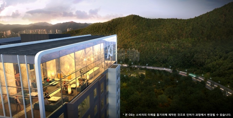 개포프레지던스자이 스카이라운지.(사진=GS건설)