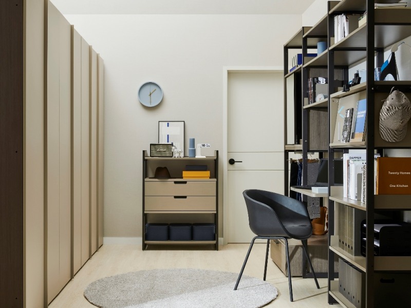 한샘 ‘바흐드레스룸 쉘빙 시스템’. (사진=한샘)