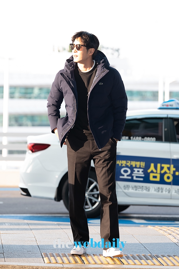 김지석, 인천국제공항 출국 현장 (사진:최수영기자)