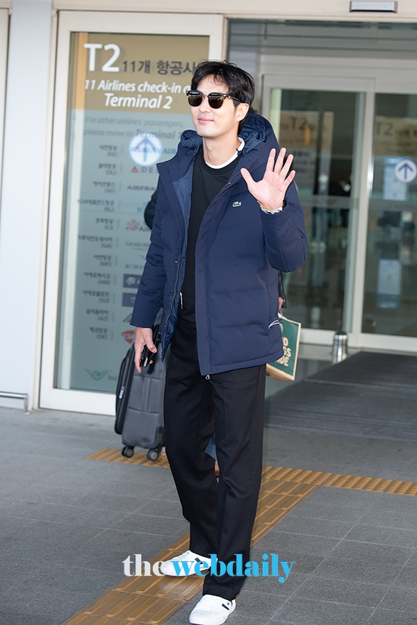 김지석, 인천국제공항 출국 현장 (사진:최수영기자)