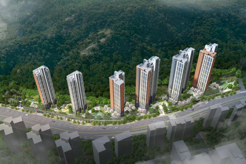 e편한세상 홍제 가든플라츠 조감도.