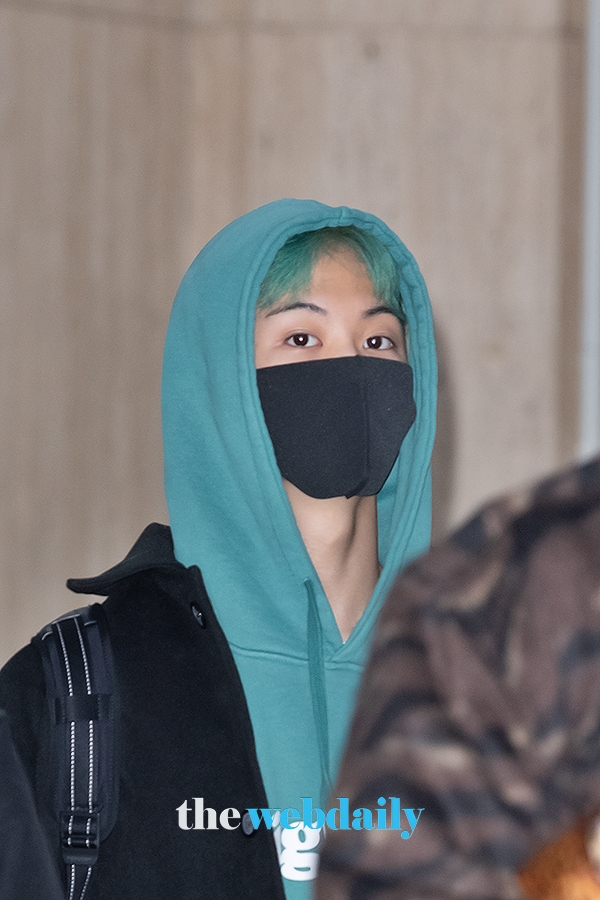 NCT127 마크, 김포국제공항 입국 현장(사진:최수영기자)