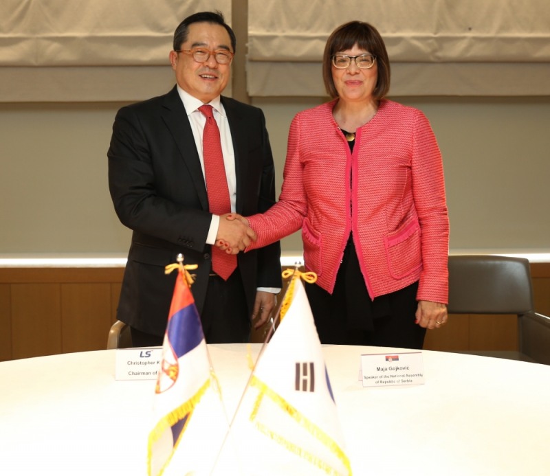 구자열 LS그룹 회장, 마야 고이코비치 세르비아 국회의장 접견