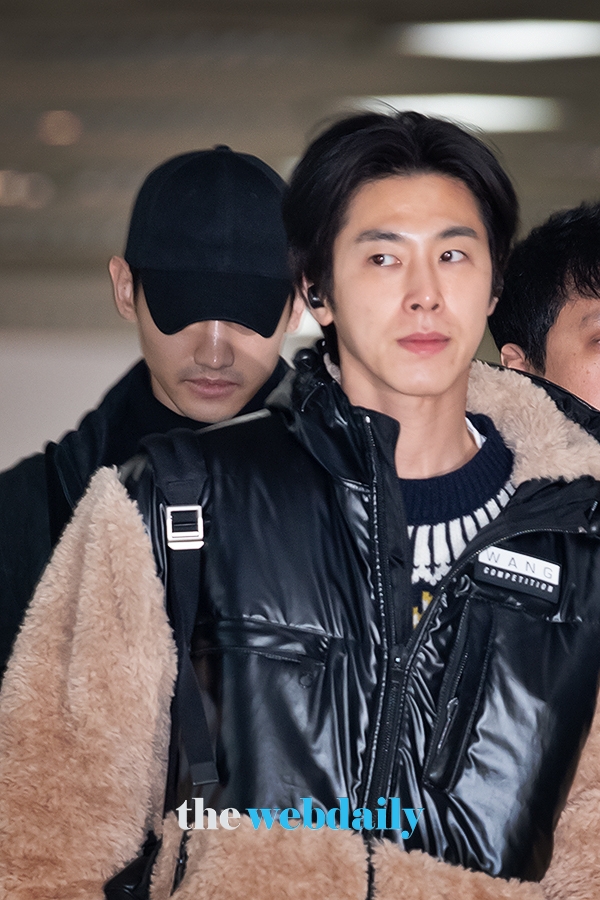 동방신기(TVXQ) 유노윤호, 김포국제공항 입국 현장(사진:최수영기자)