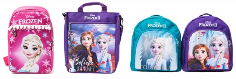 못된고양이 겨울왕국 가방 라인업.(사진=못된고양이)