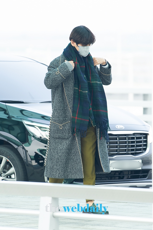 방탄소년단(BTS) 뷔, 인천국제공항 출국 현장 (사진:최수영기자)