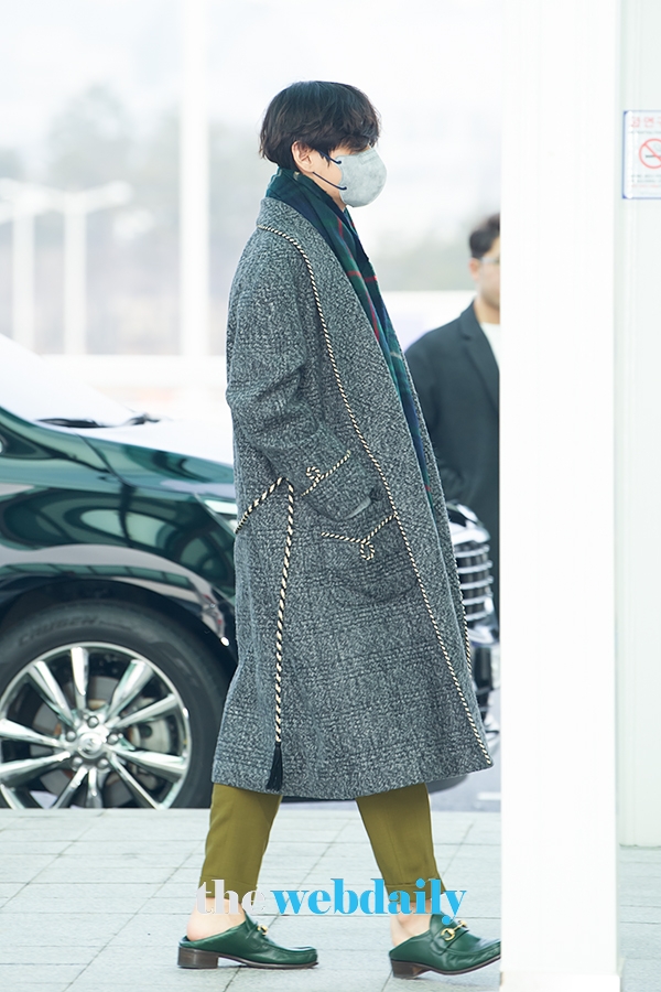 방탄소년단(BTS) 뷔, 인천국제공항 출국 현장 (사진:최수영기자)