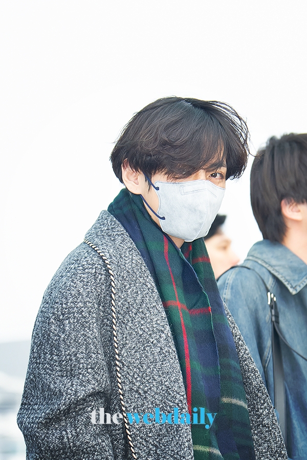 방탄소년단(BTS) 뷔, 인천국제공항 출국 현장 (사진:최수영기자)