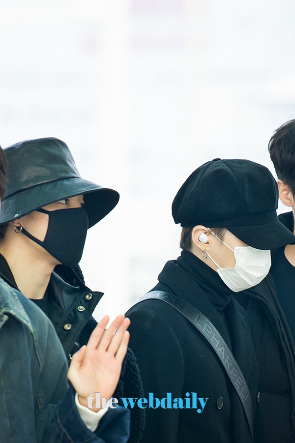 방탄소년단(BTS) 지민-슈가, 인천국제공항 출국 현장 (사진:최수영기자)