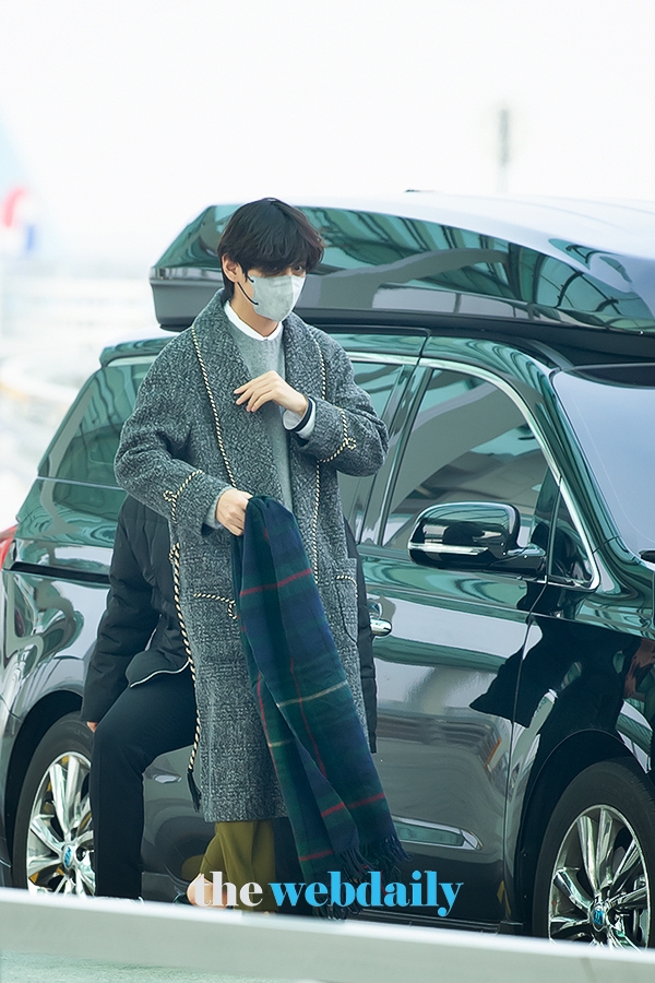 방탄소년단(BTS) 뷔, 인천국제공항 출국 현장 (사진:최수영기자)