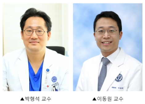 연세암병원 유방외과 박형석•김지예 교수팀과 성형외과 이동원•송승용 교수팀이 최근 국내 최초로 로봇 유방 절제술 100례를 달성했다. 사진=세브란스