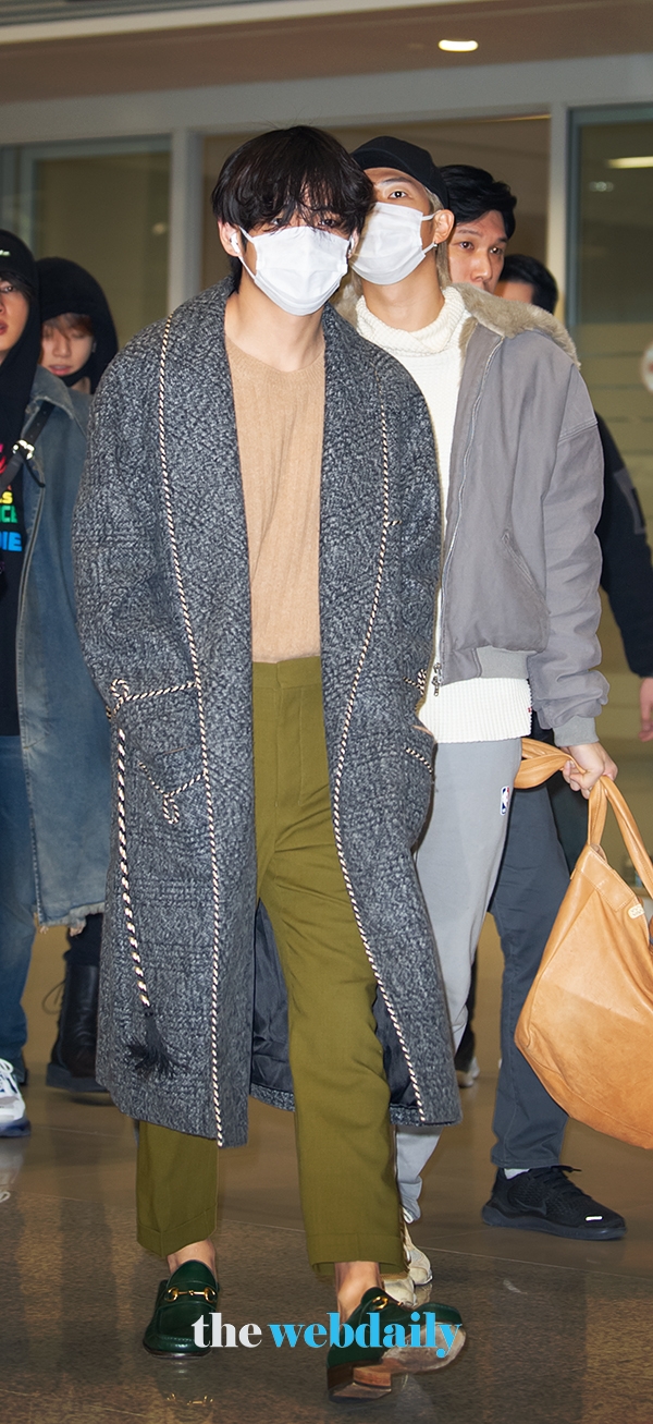 방탄소년단(BTS) 뷔, 인천국제공항 입국 현장 (사진:최수영기자)