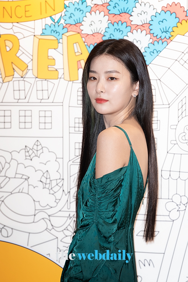 레드벨벳(RedVelvet) 슬기, 포토월 행사 현장 (사진:최수영기자)