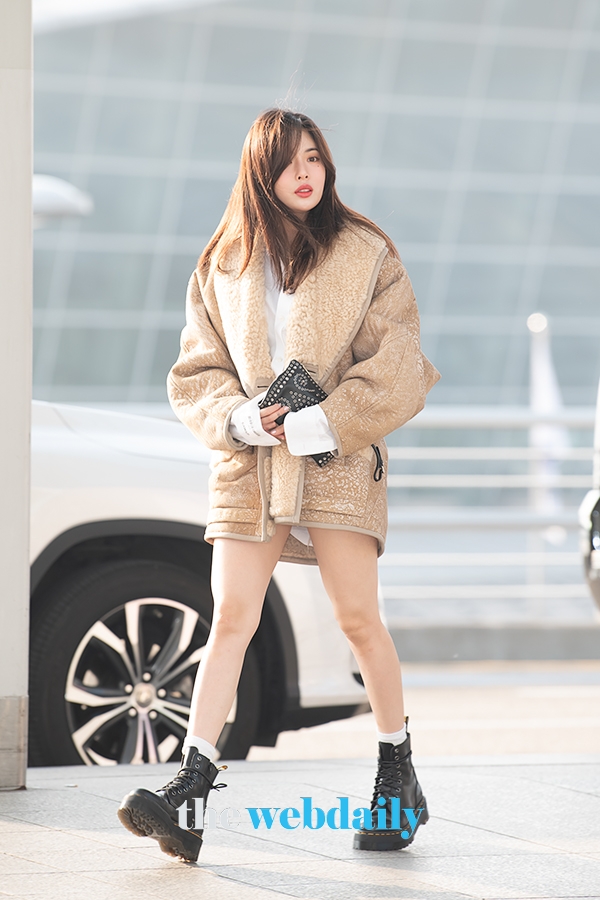 현아, 인천국제공항 출국 현장 (사진:최수영기자)